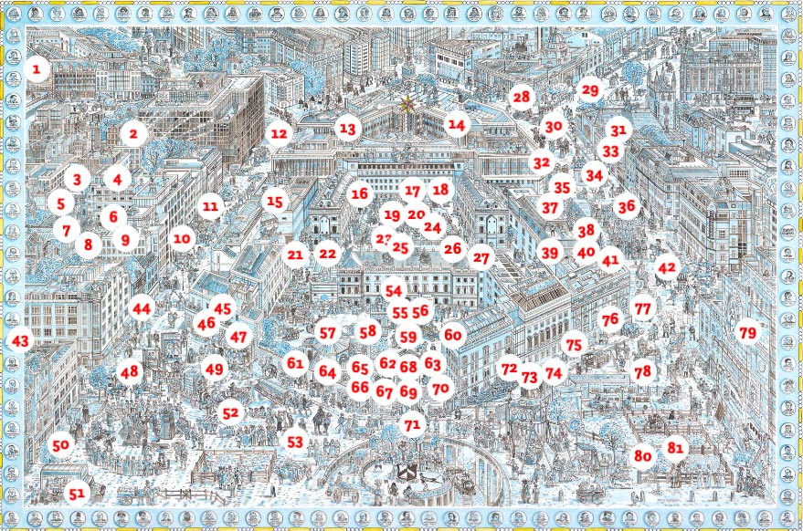 A digital key to Adam Dant’s artwork 900 Years in 900 Stories