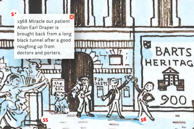 An excerpt from Adam Dant’s artwork 900 Years in 900 Stories